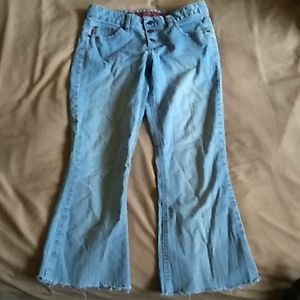 Mudd raw hem boot cut leg jeans